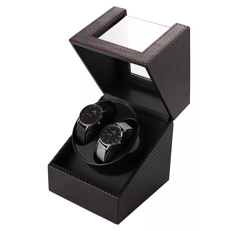 FRUCASE Double Watch Winder for Automatic Watches Watch Box USB Charging 2+0