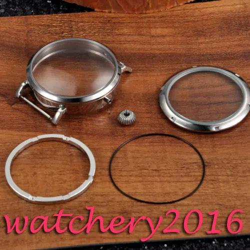 46mm Stainless Steel Watch Case for ETA 6497/6498 Movement Men’s Watch