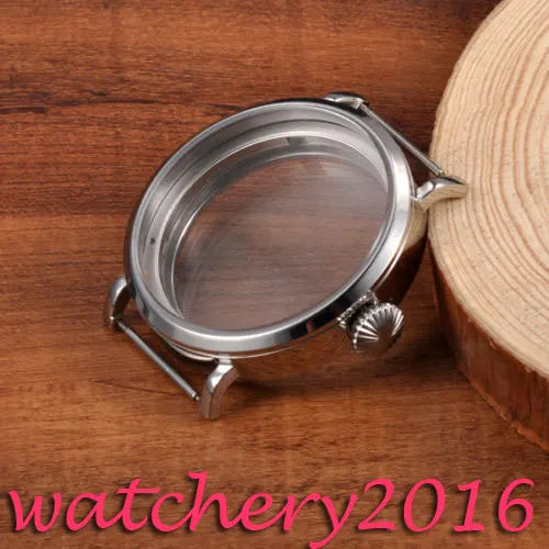 46mm Stainless Steel Watch Case for ETA 6497/6498 Movement Men’s Watch
