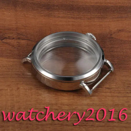 46mm Stainless Steel Watch Case for ETA 6497/6498 Movement Men’s Watch