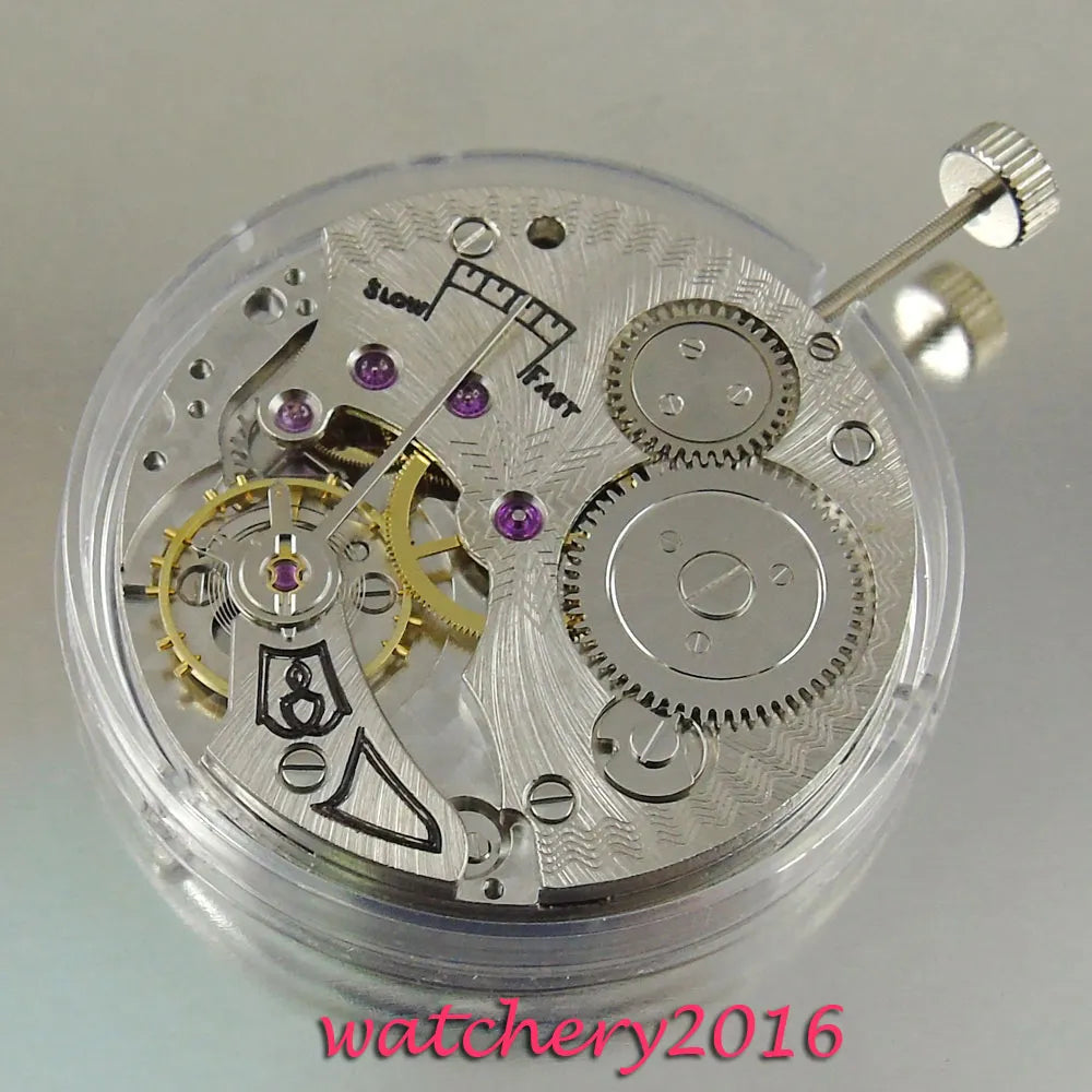 Vintage 17-Jewel 6498 Mechanical Hand-Winding Stainless Steel Watch Movement