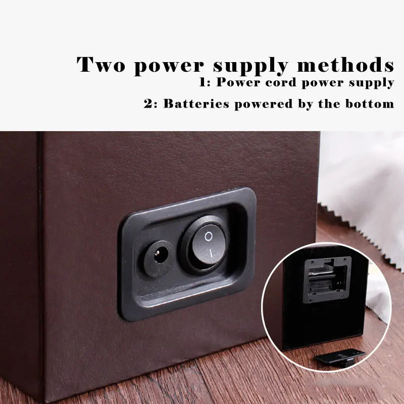 UTHAI U01 Black Mechanical Watch Winder Box Motor Shaker Display Organizer