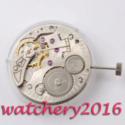 Vintage 17-Jewel 6498 Mechanical Hand-Winding Stainless Steel Watch Movement
