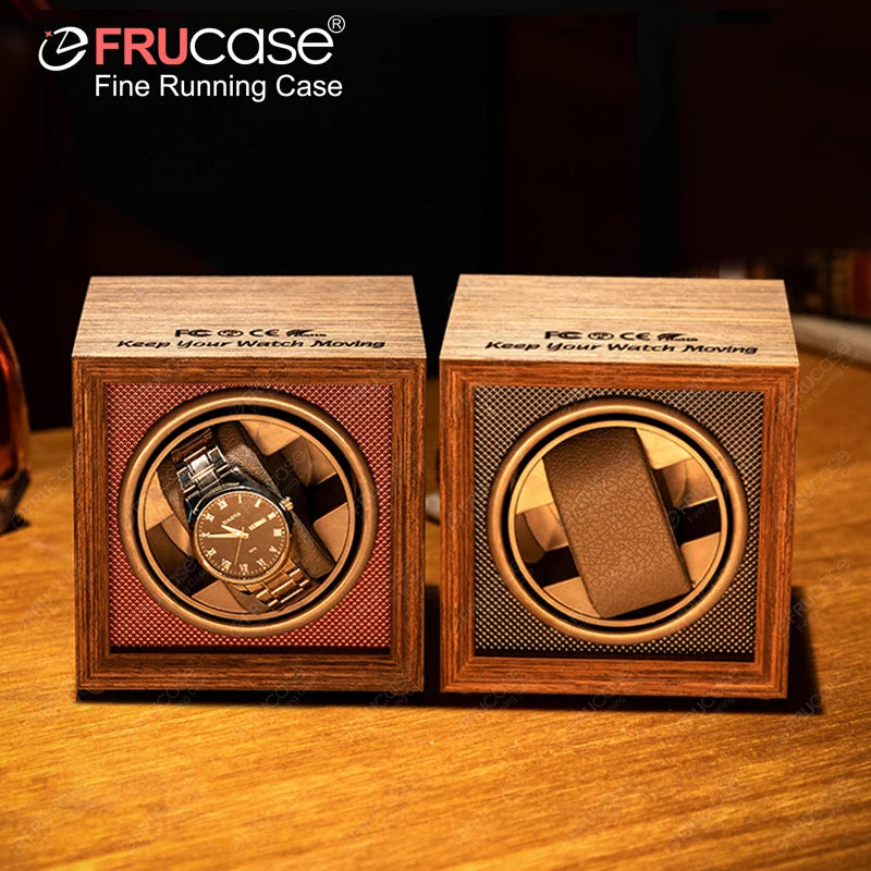 FRUCASE Mini Automatic Watch Winder Compact Watch Box for Safes & Drawers