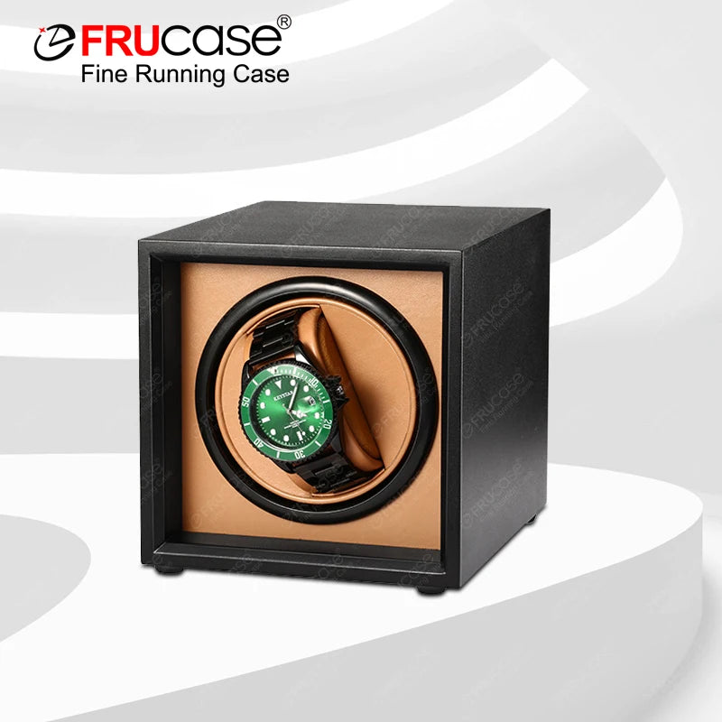 FRUCASE Mini Automatic Watch Winder Compact Watch Box for Safes & Drawers