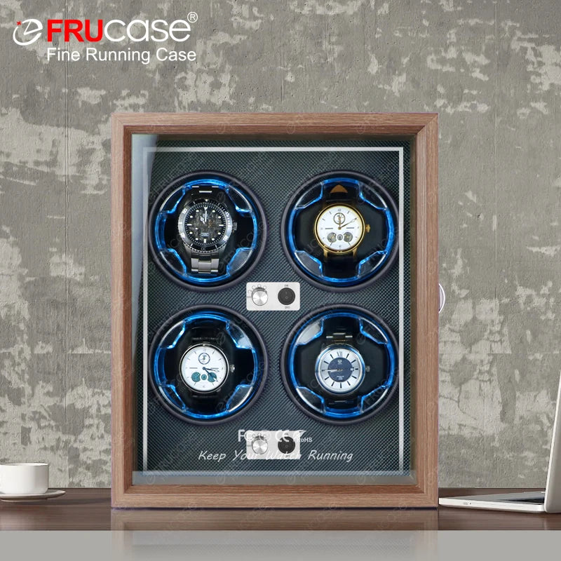 UTHAI U01 Black Mechanical Watch Winder Box Motor Shaker Display Organizer