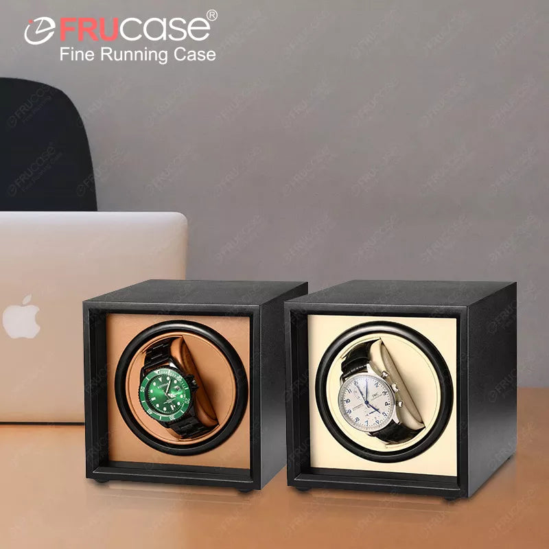 FRUCASE Mini Automatic Watch Winder Compact Watch Box for Safes & Drawers